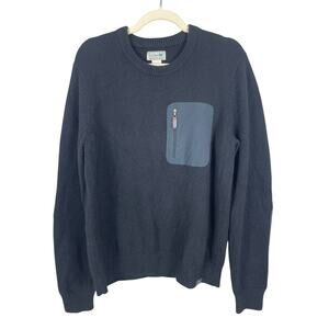 L.L.Bean Maine Guide Merino Wool Sweater Hunting Outdoorsman Black Men's L-Reg